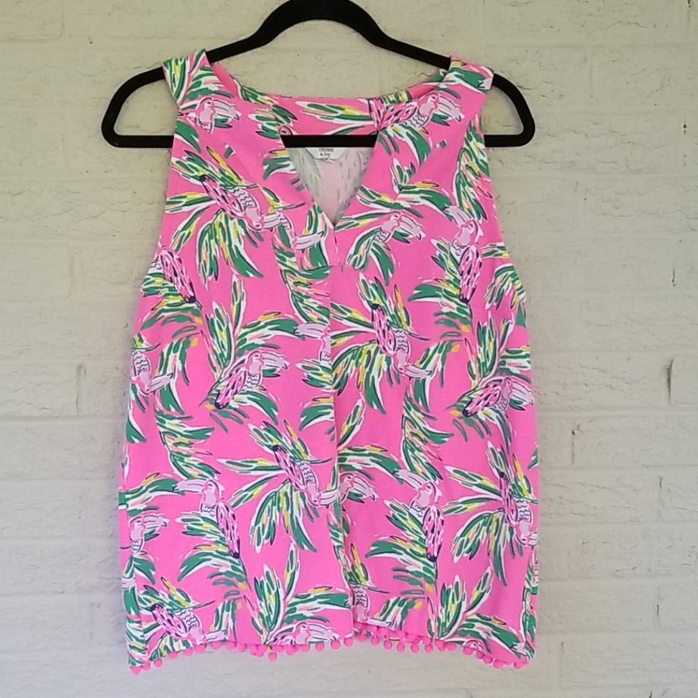 CROWN AND IVY Pink Top sz XL - so cute